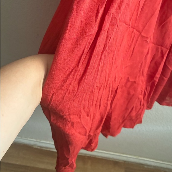 Umgee Embroidered Red/Orange  Women's Mini Dress S - Picture 7 of 10